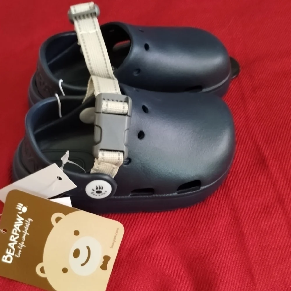 BearPaw Kids Navy Water Shoes